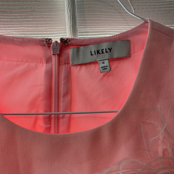 Likely Melody Ostrich feather mini dress size 6 - Picture 7 of 7